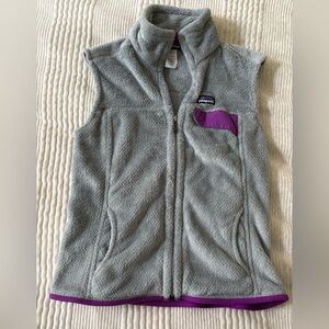 Patagonia Re-Tool Vest Gray Purple Women’s Sz Medium